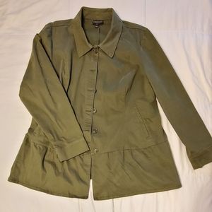 Lane Bryant Canvas Peplum Jacket